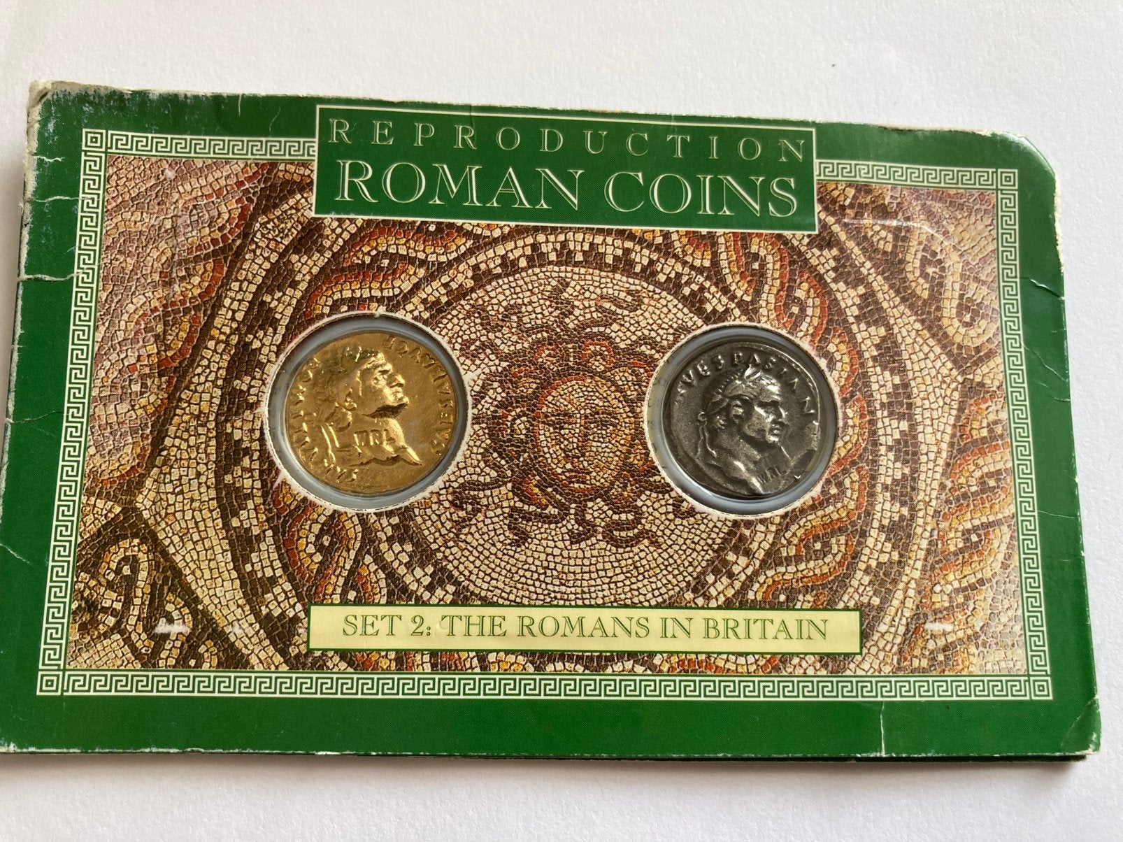 2 mooie ROMAN COINS reproduction., Verzenden, Italië, Setje, Goud