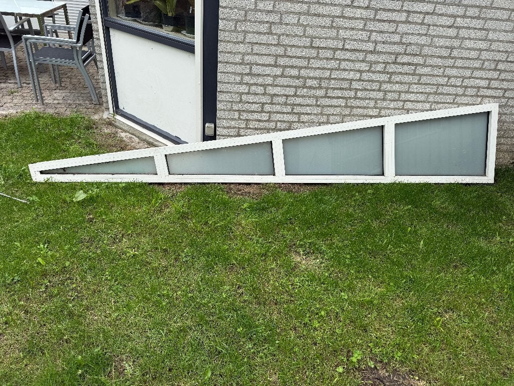 raam  overkapping, Tuin en Terras, Ophalen, Gebruikt, 3 ramen of meer, 250 tot 500 cm