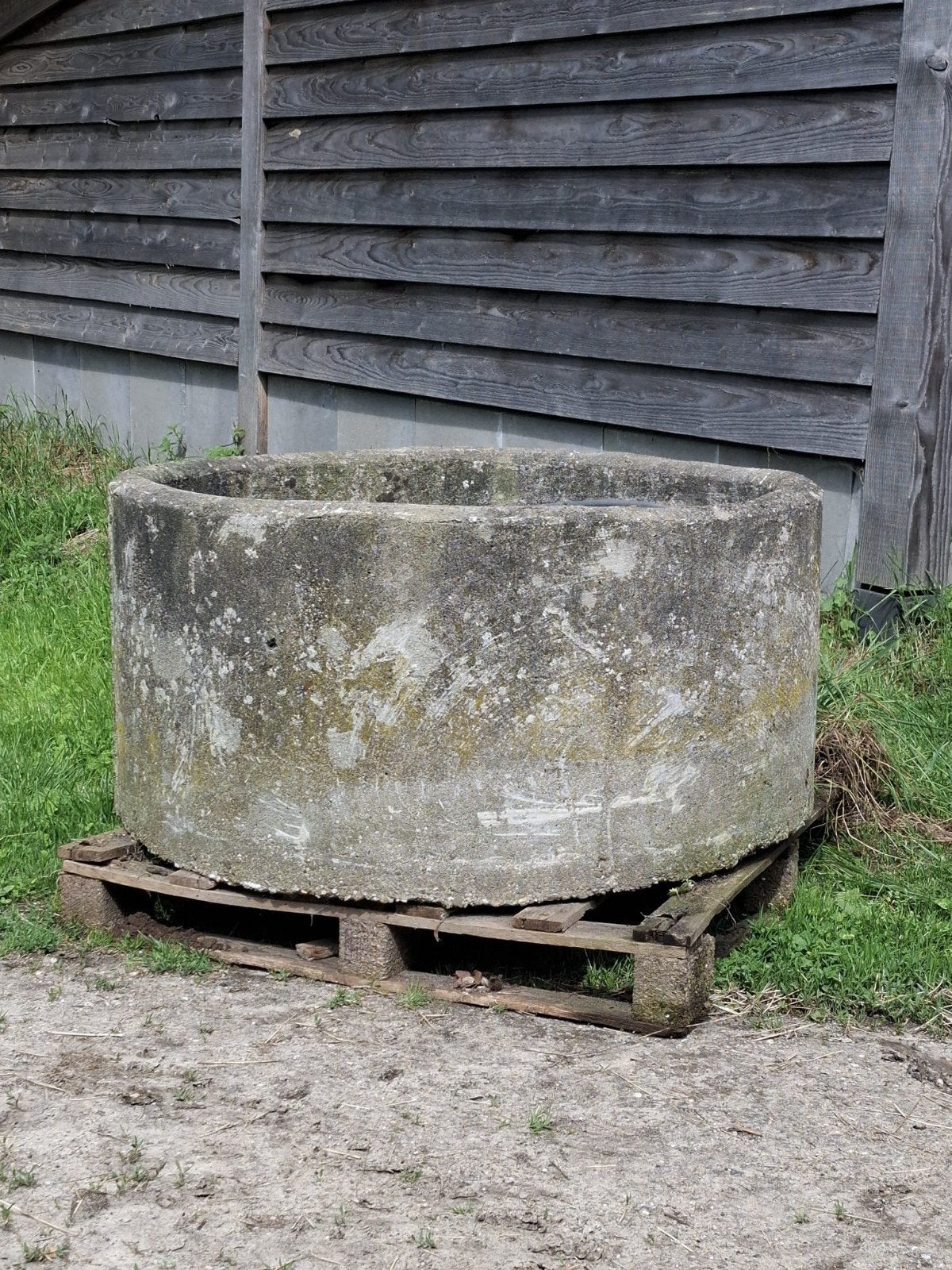 Grote betonnen plantenbak / moestuinbak, Ophalen, Gebruikt, 100 cm of meer, Rond