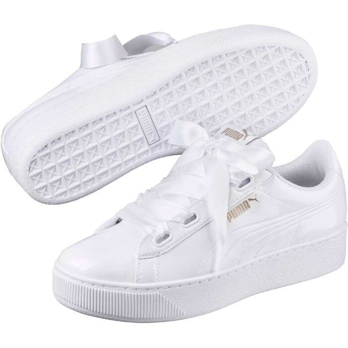 Mooie witte PUMA platform sneakers Vicky lak maat 37., Wit, Puma, Verzenden, Sneakers of Gympen
