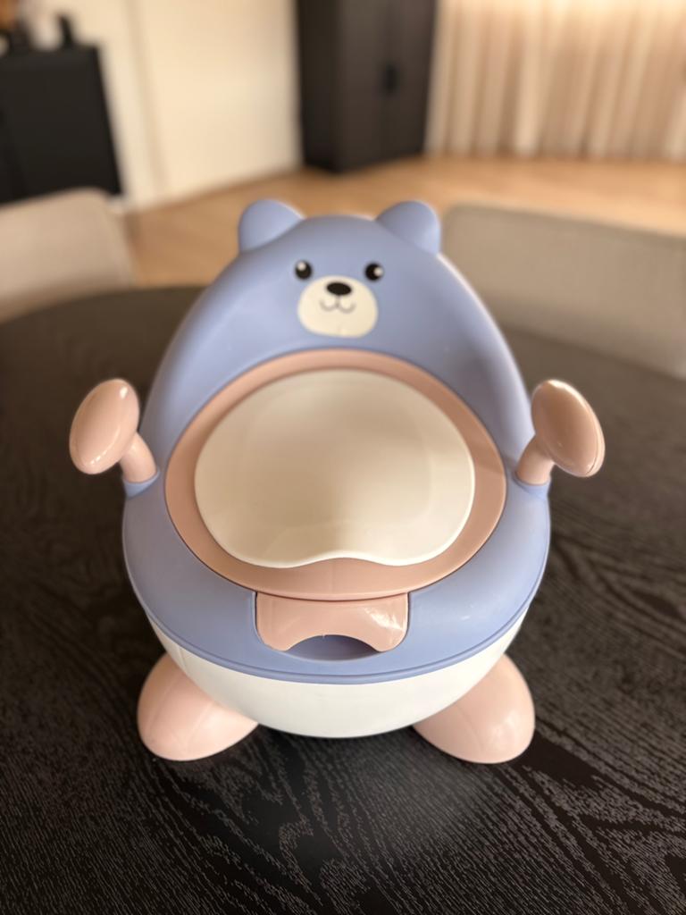 Schattig kinderpotje / peuterpotje beer – blauw/roze, Ophalen, Zo goed als nieuw