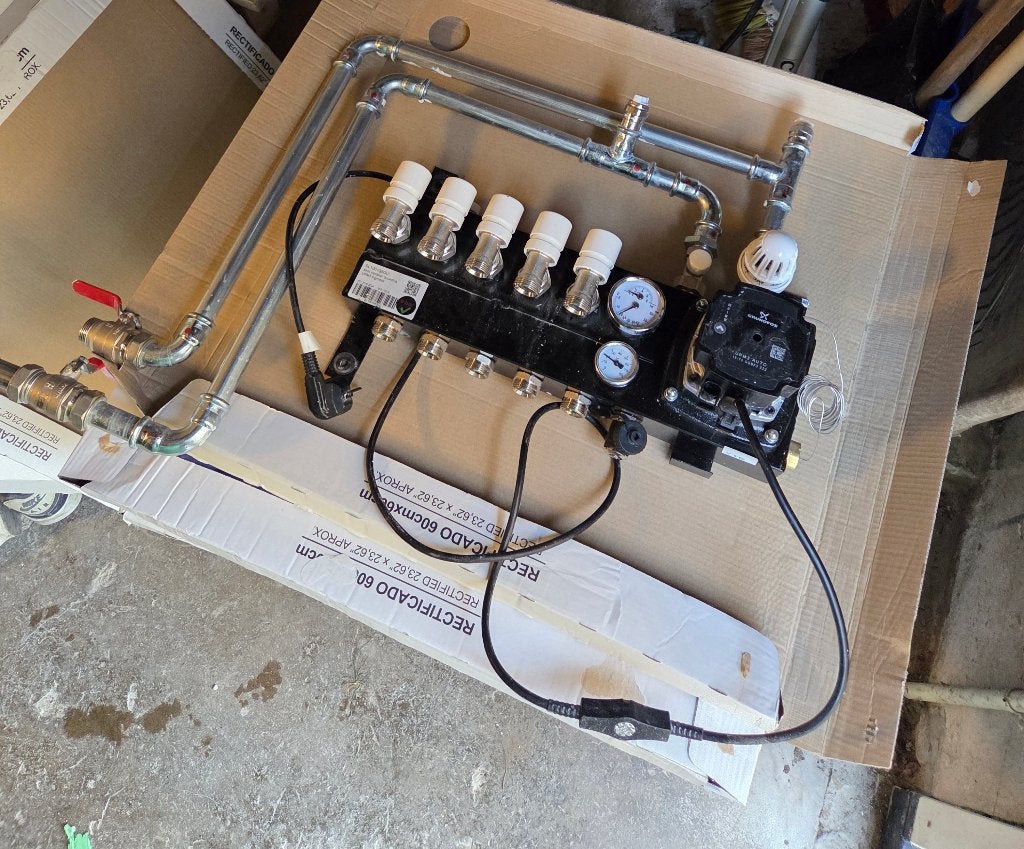 VTE SLIM verdeler vloerverwarming 5-groeps Grundfos pomp, Ophalen, Minder dan 30 cm, Overige typen, Minder dan 60 cm