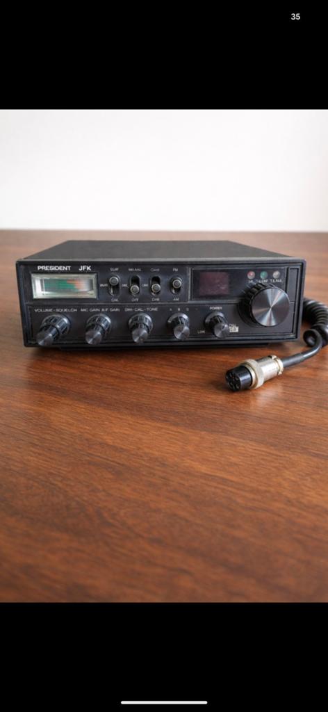 President JFK CB-radio zonder microfoon en voedingskabel, Telecommunicatie, Ophalen of Verzenden