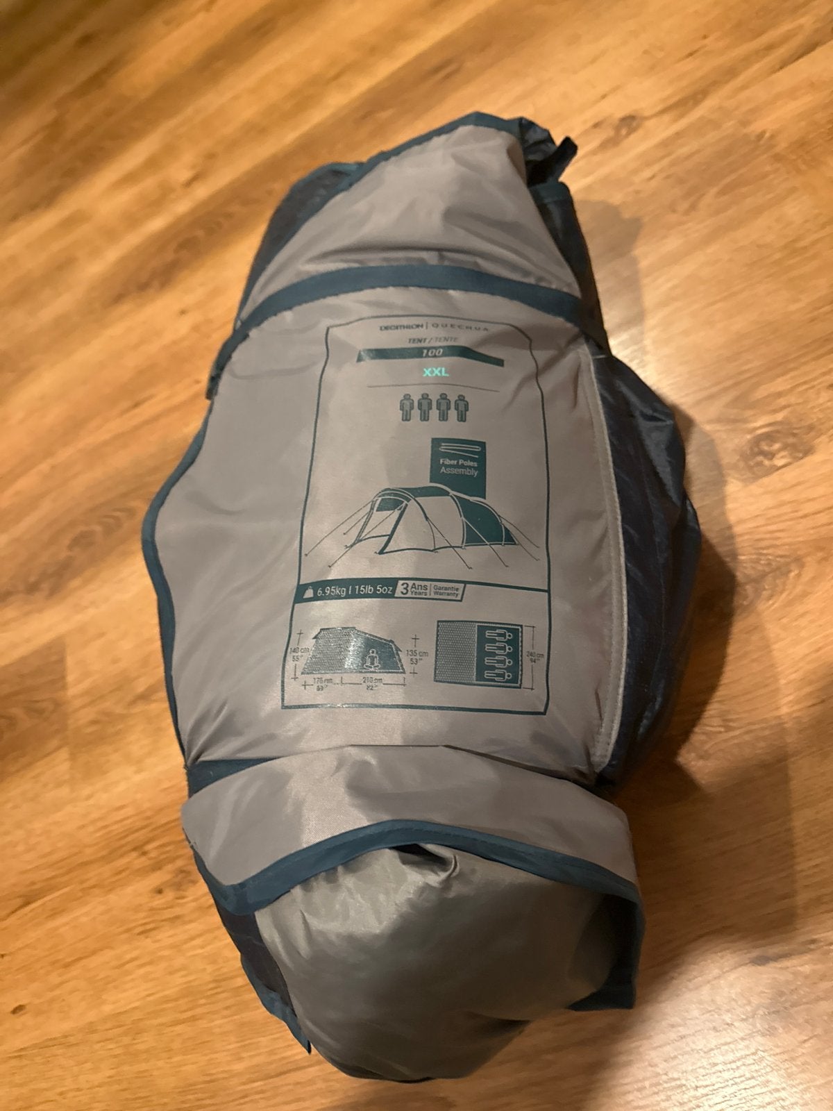 Decathlon Quechua MH100 tent - Zo goed als nieuw!, Ophalen of Verzenden, Zo goed als nieuw, Tot en met 2