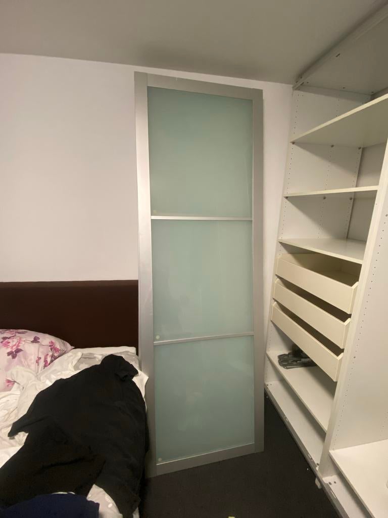 GRATIS IKEA Pax glazen deuren moet weg, Ophalen, Minder dan 50 cm, Gebruikt, 200 cm of meer