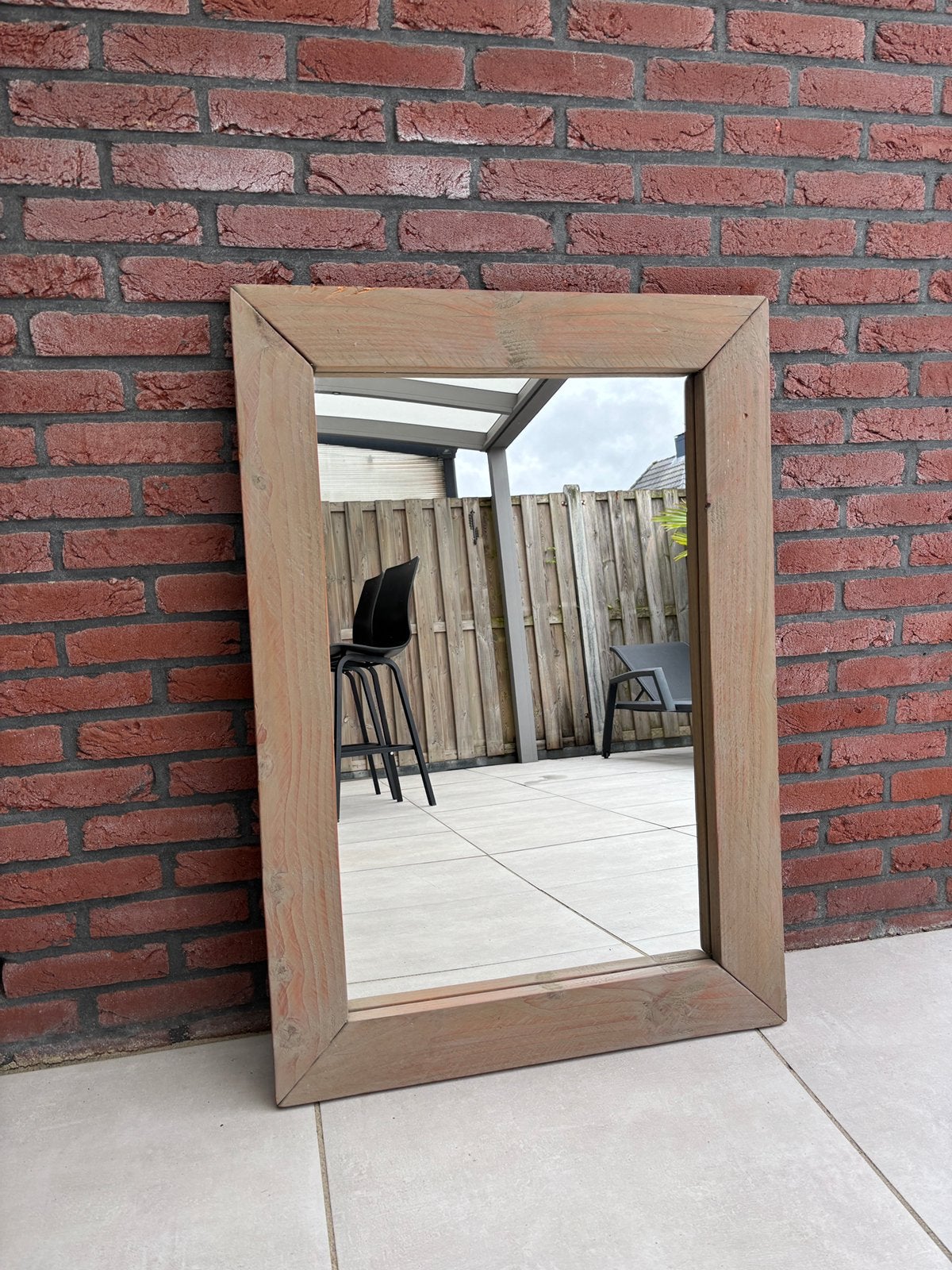 Spiegel 100x70cm, Ophalen of Verzenden, Rechthoekig, Minder dan 50 cm, Minder dan 100 cm