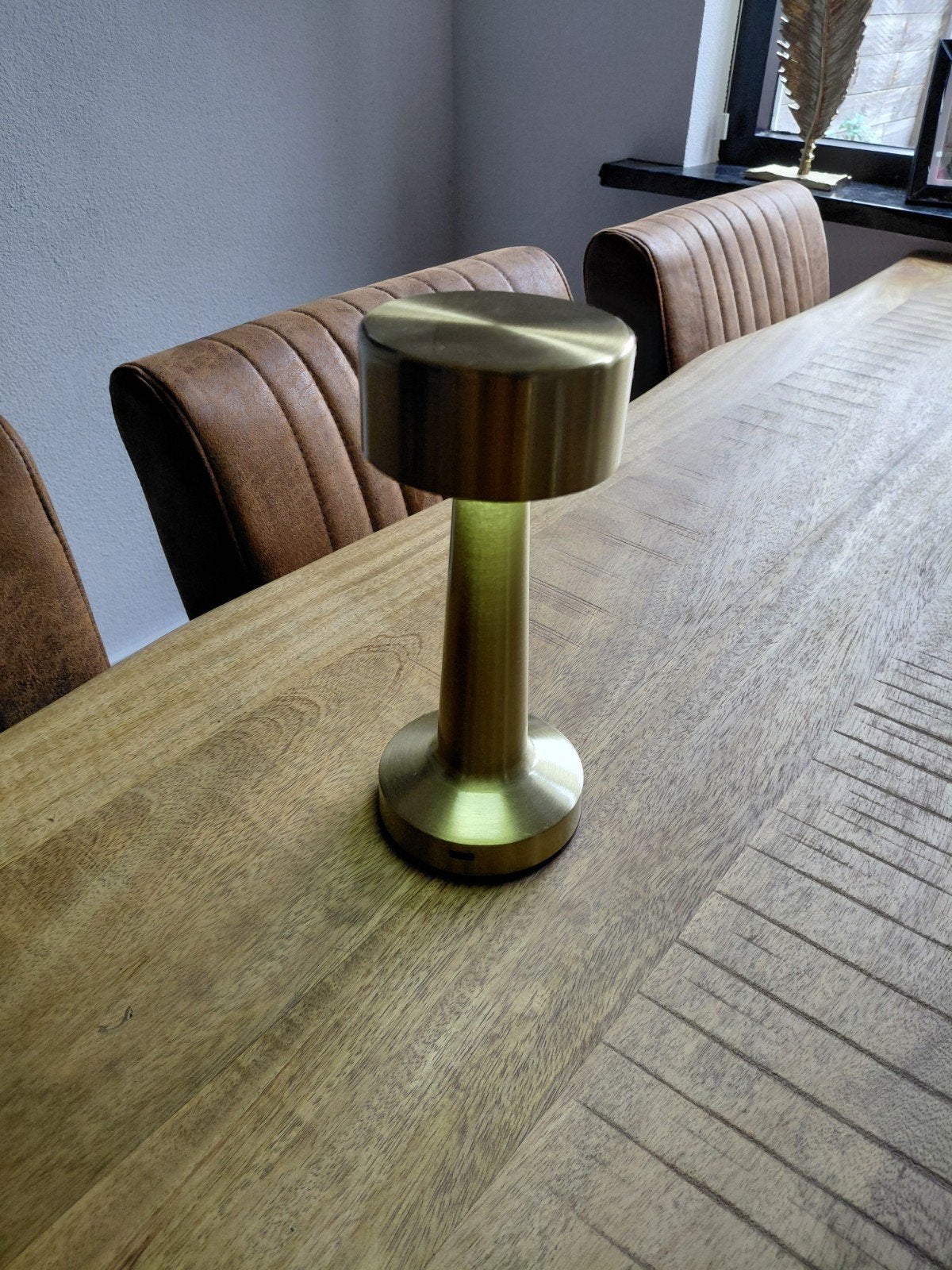 Gouden Touch Tafellamp met USB-aansluiting, Ophalen of Verzenden