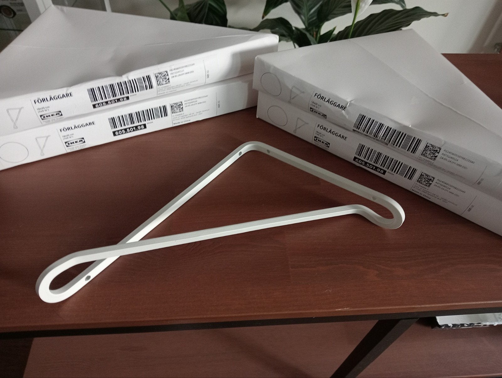IKEA FÖRLÄGGARE plankdragers, wit, 4 stuks, Ophalen, Nieuw, Metaal, Kinderen en Volwassenen