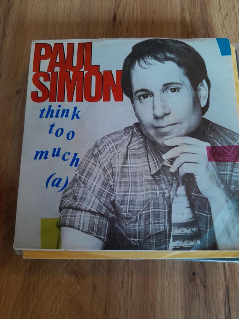 Paul simon 7 inch think too much a, Cd's en Dvd's, Vinyl Singles, Ophalen of Verzenden, Zo goed als nieuw, Pop