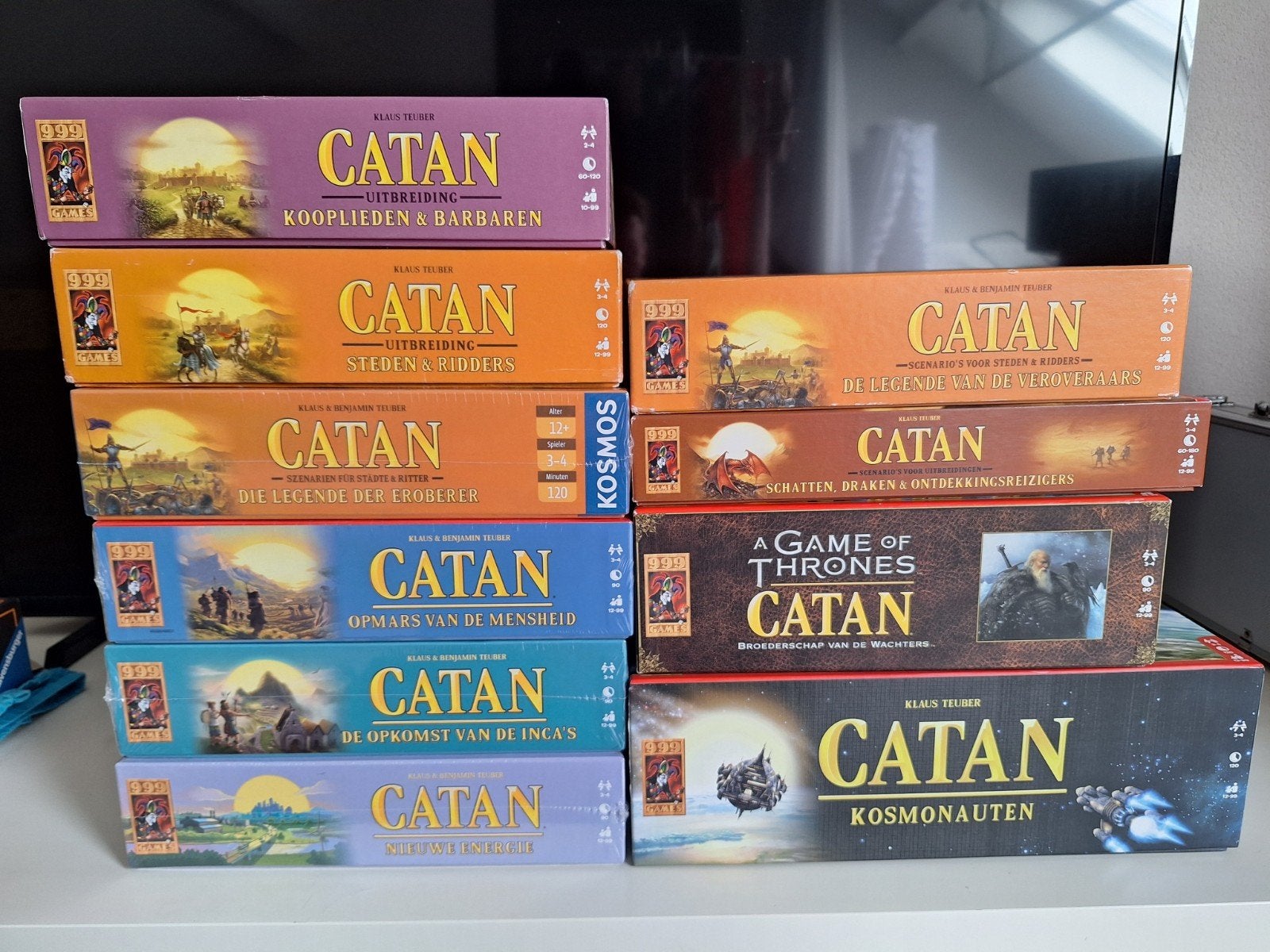 Catan - o.a. kooplieden & Barbaren, legende veroveraars, etc, Ophalen of Verzenden, Nieuw, 999 Games