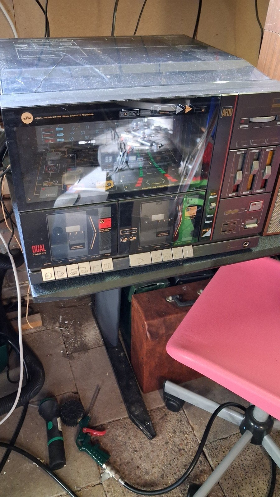 Stereo Set, Draaitafel, Cassettedeck en Speakers, Ophalen, Gebruikt, Cassettedeck, Overige merken