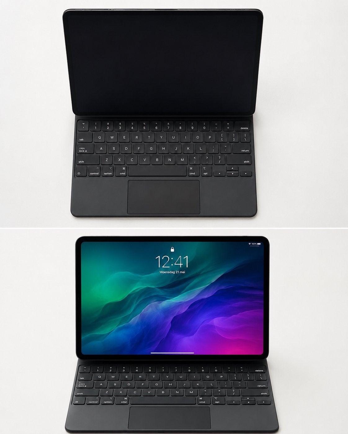 iPad Pro 11” 3e generatie M1 met Magic Keyboard izgs, Computers en Software, Apple iPads, Ophalen, 11 inch, Zo goed als nieuw