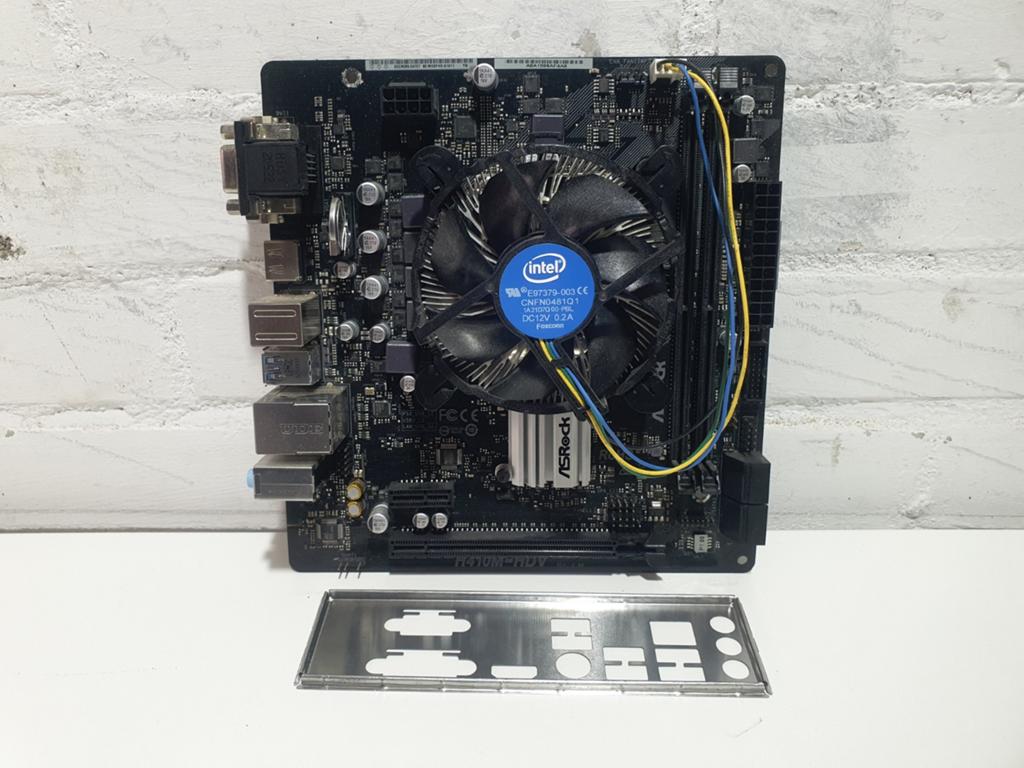 Asrock H410M-HDV Socket 1200 Moederbord + I5-10400F CPU, ., DDR4, Ophalen of Verzenden, Zo goed als nieuw