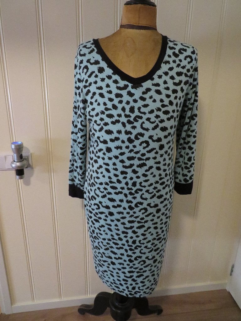 Dames jurk G.Ricceri Italy maat L/XL panter look., Kleding | Dames, Maat 46/48 (XL) of groter, Ophalen of Verzenden, Zo goed als nieuw