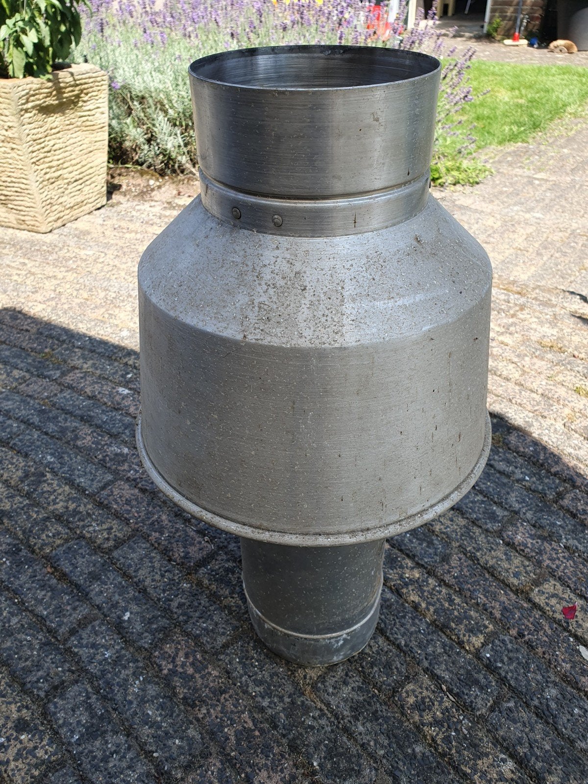 Metalen schoorsteenkap/regenkap, Doe-het-zelf en Verbouw, Overige Doe-het-zelf en Verbouw, Ophalen of Verzenden, Gebruikt