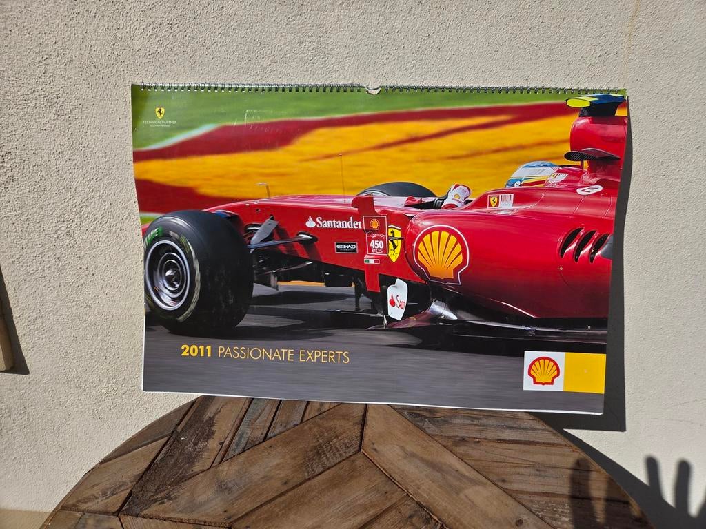 Maandkalender 2011 Ferrari, Ophalen of Verzenden, Maandkalender