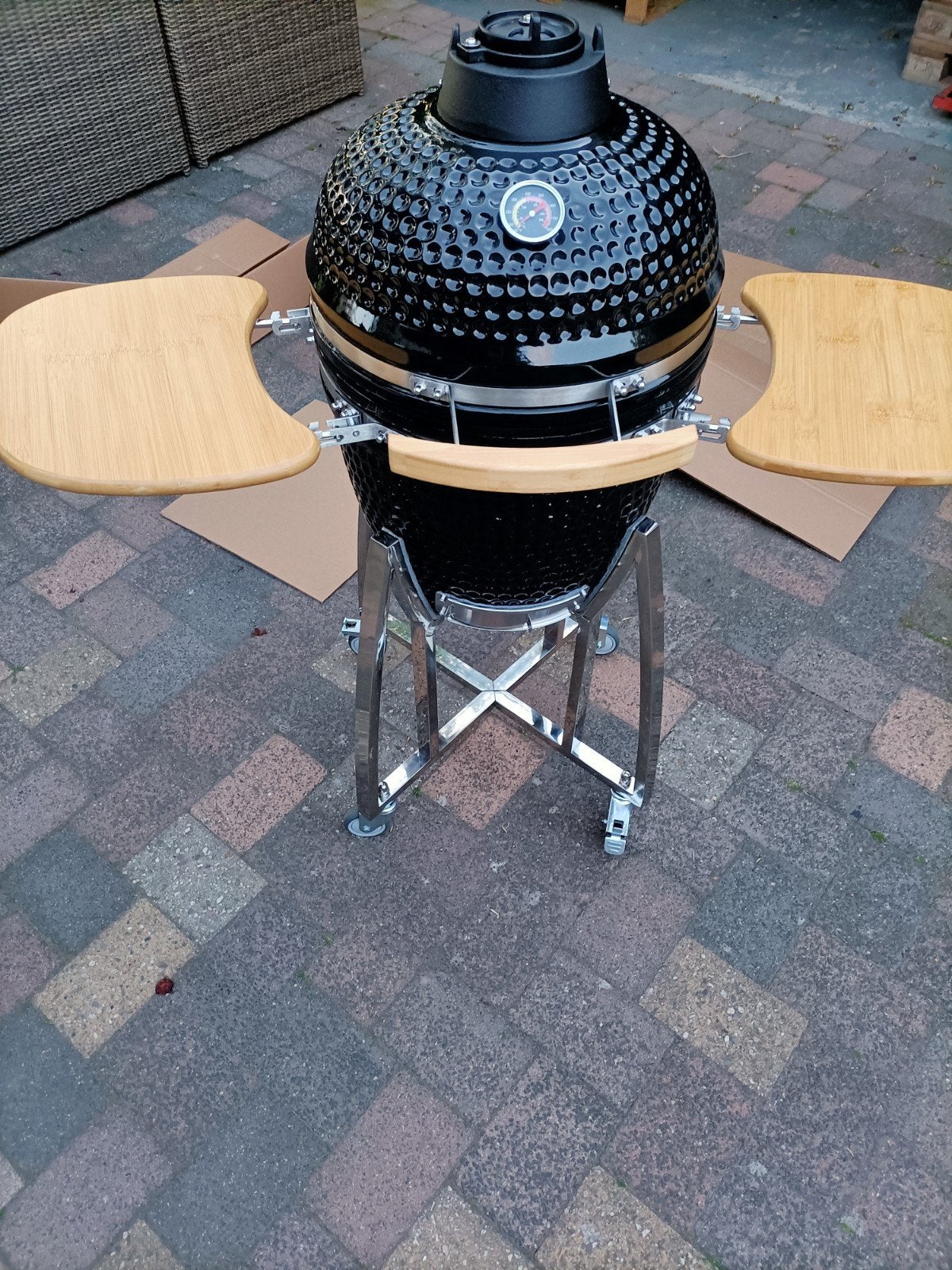Nieuwe Kamado BBQ 18 inch inclusief onderstel, Ophalen, Nieuw, Onbekend