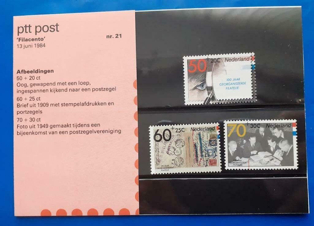 Postzegelmapje 21 - Filacento 1984, Verzenden, Na 1940, Postfris