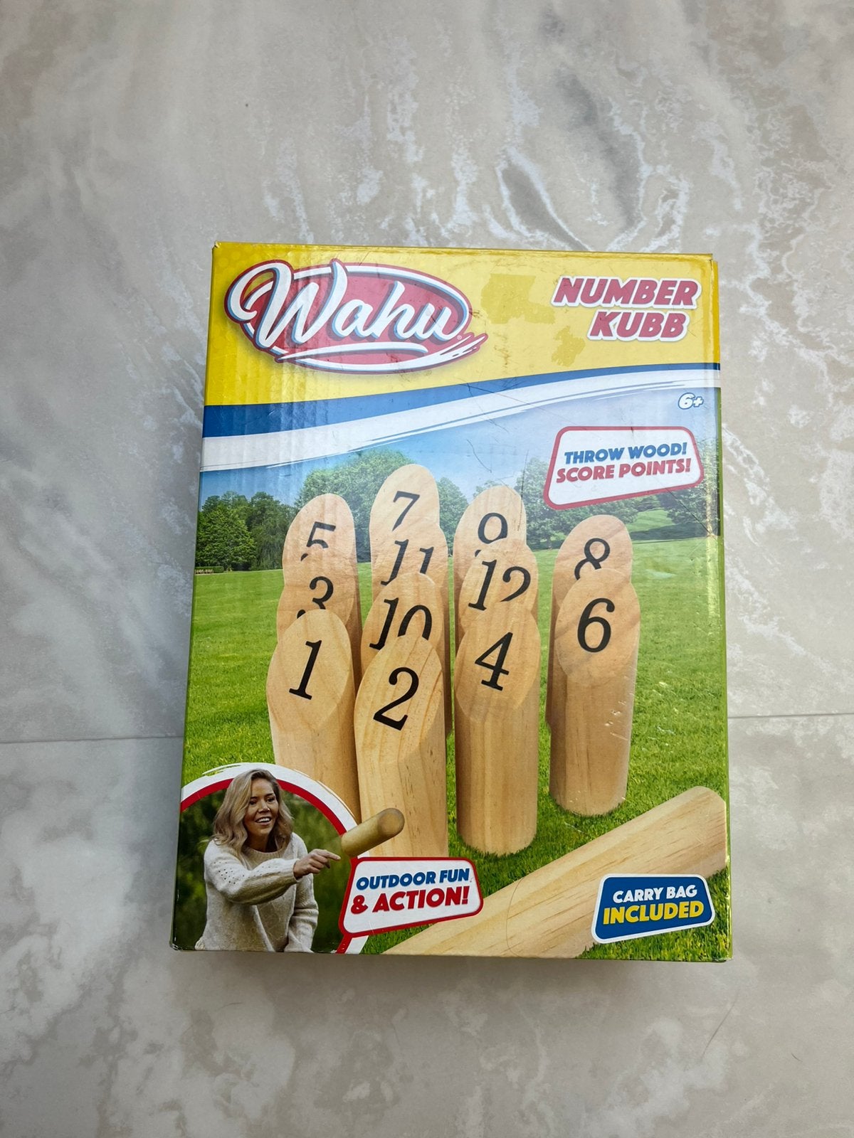 Waku number kubb speel, Drie of vier spelers, Ophalen, Nieuw