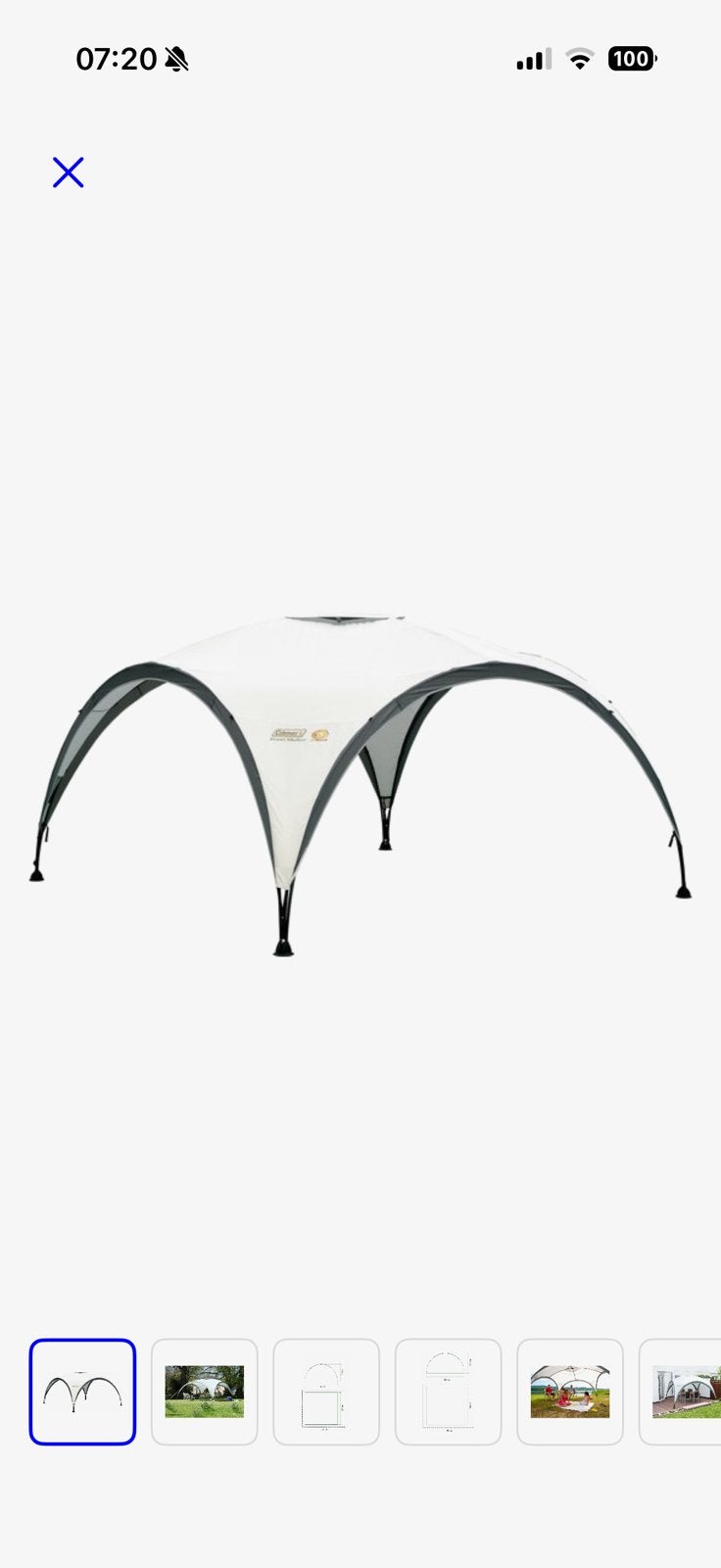 Coleman shelter tent, Ophalen of Verzenden, Zo goed als nieuw, Minder dan 5 meter