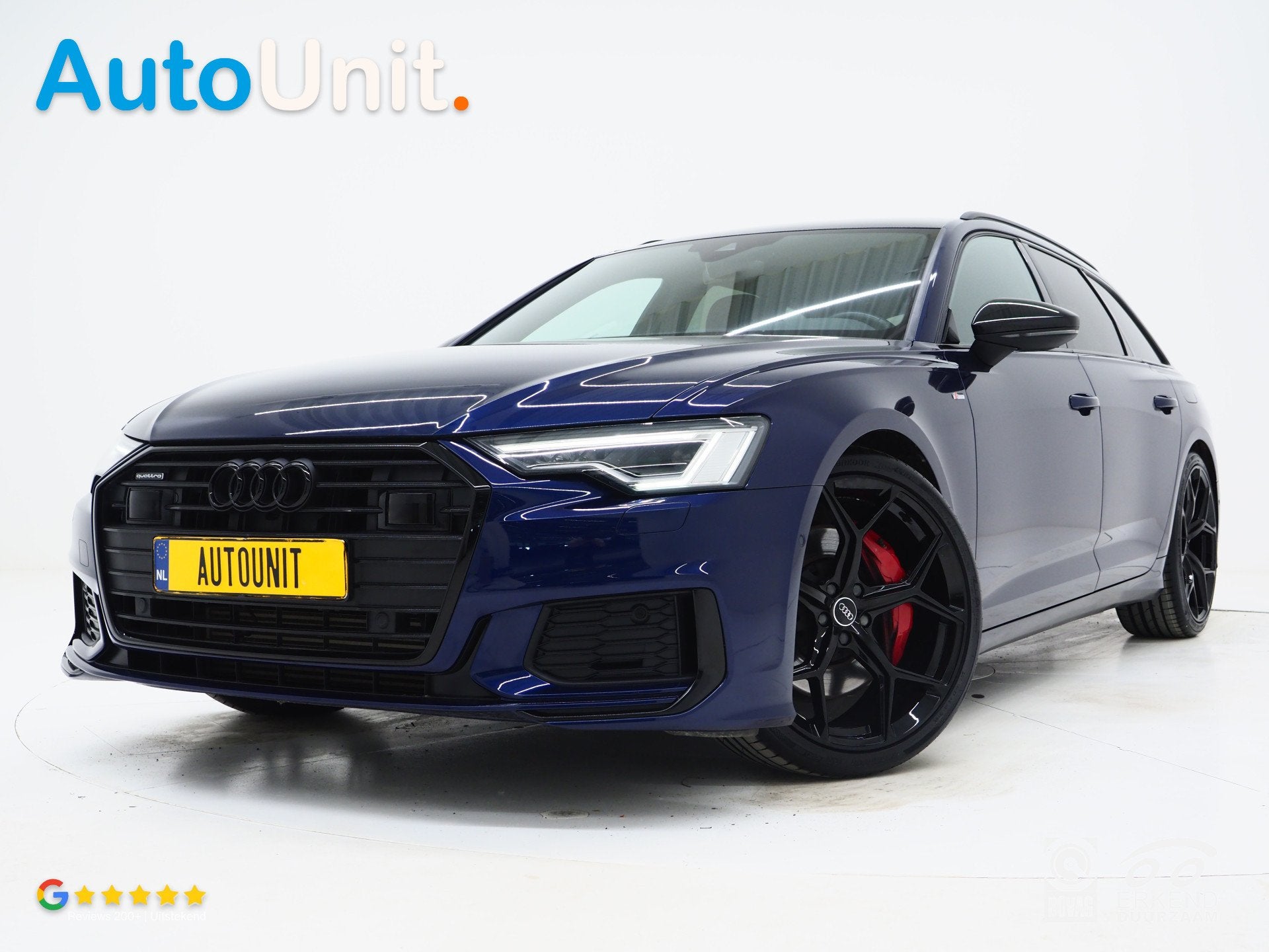 Audi A6 Avant 55 TFSI e quattro Competition Full Black | Led, Auto's, Audi, Bedrijf, Te koop, A6, 4x4, ABS, Achteruitrijcamera