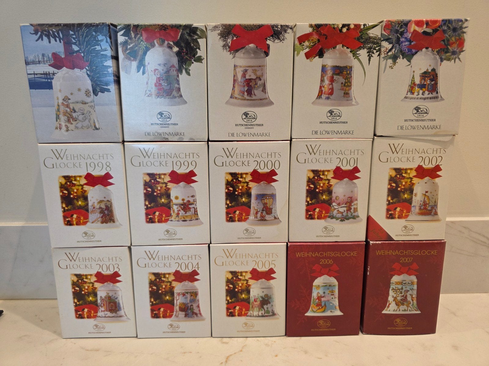 Hutschenreuther Weihnachtsglocken, 15 STUKS!, Diversen, Kerst, Ophalen of Verzenden, Zo goed als nieuw