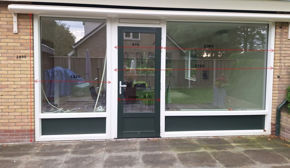 hoogwaardig kunststof kozijnen, Ophalen, Kunststof, Zo goed als nieuw, Inclusief glas