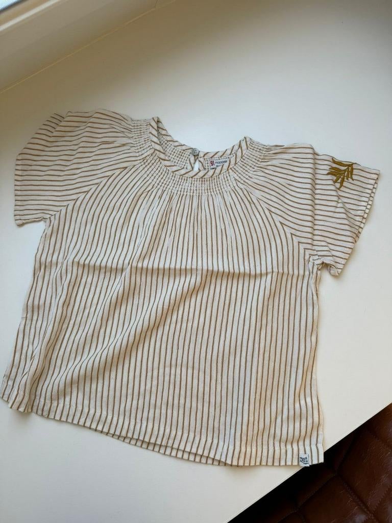Nieuwe NOPPIES blouse bloesje streepje, mt 122 128, Meisje, Overhemd of Blouse, Nieuw, Ophalen of Verzenden