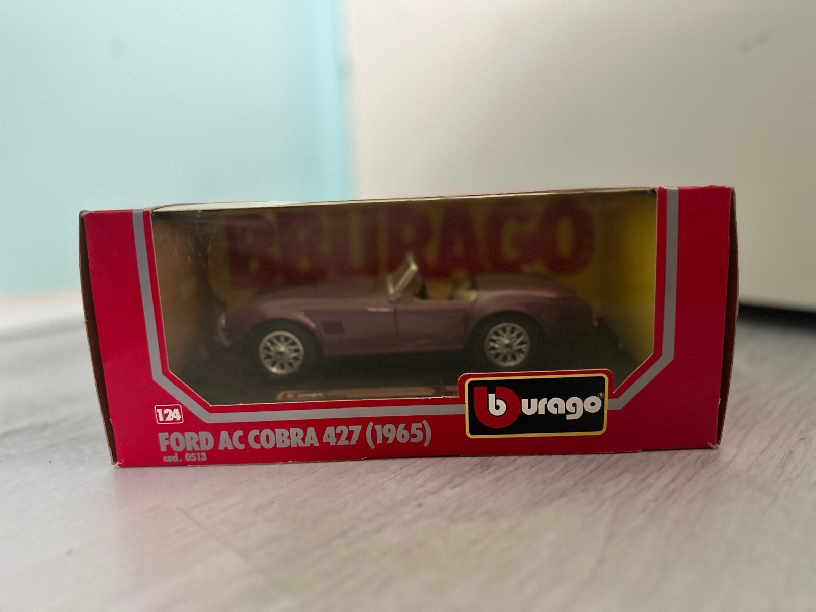 Burago Ford AC Cobra 427 (1965) 1:24, Ophalen of Verzenden, Nieuw, Auto, Overige merken