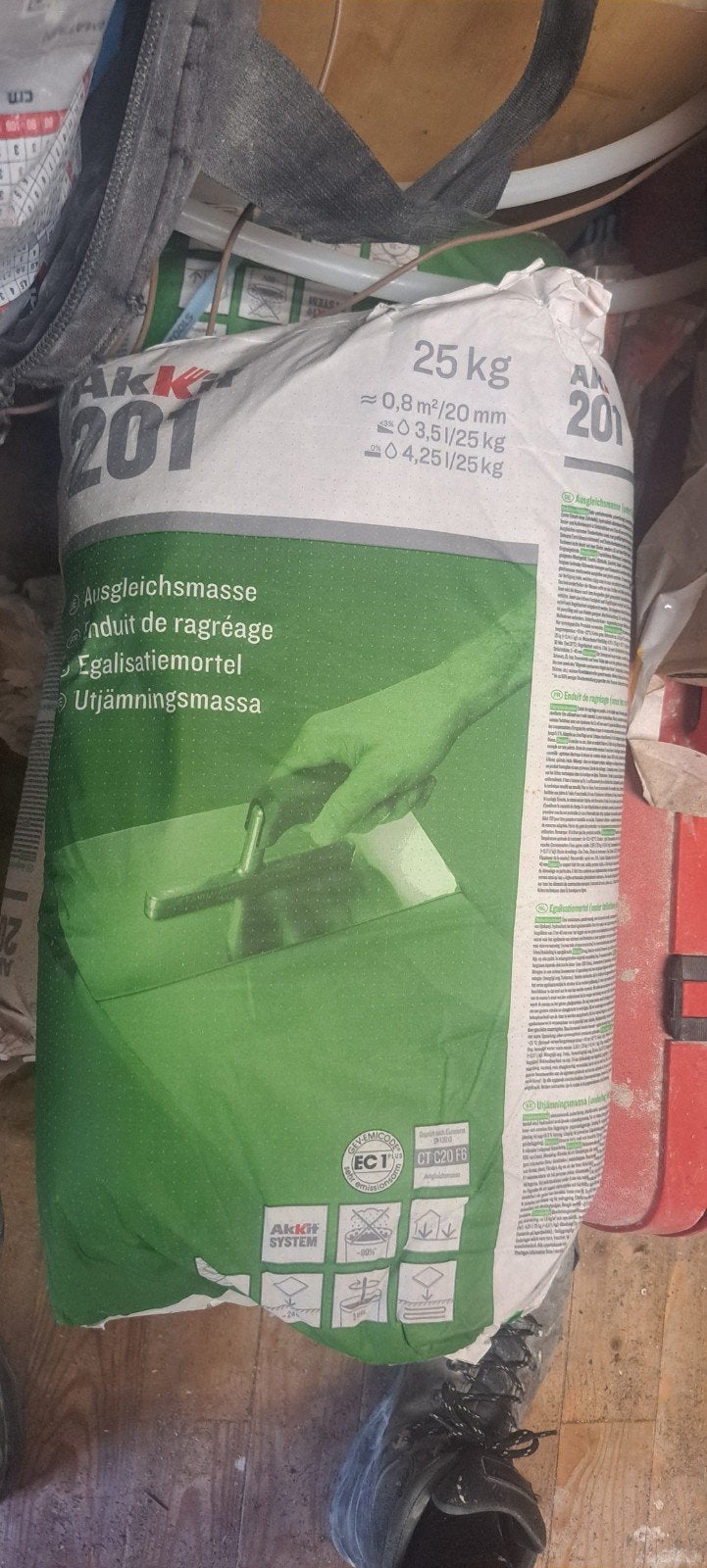 Egalisatiemortel Hornbach, halfjaar oud, 25kg, Ophalen, Nieuw