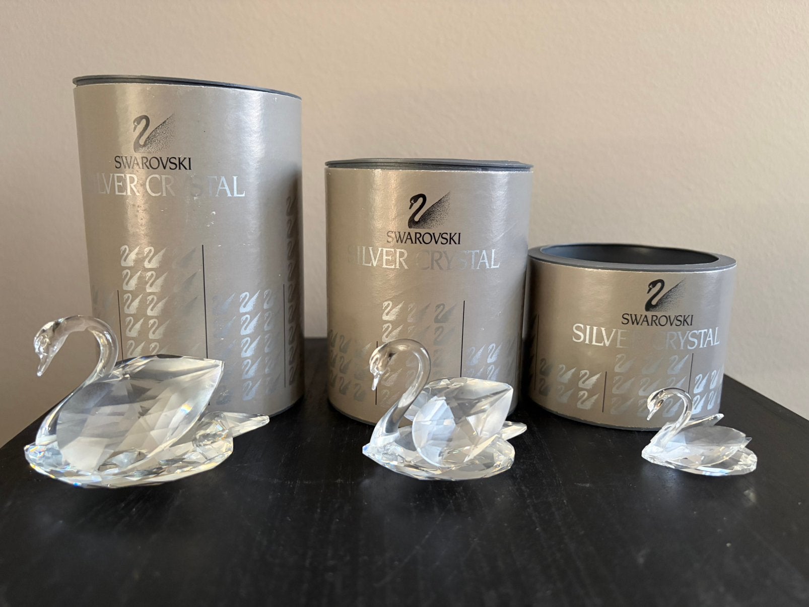 Swarovski Zwanen familie, Verzamelen, Ophalen of Verzenden, Zo goed als nieuw, Figuurtje