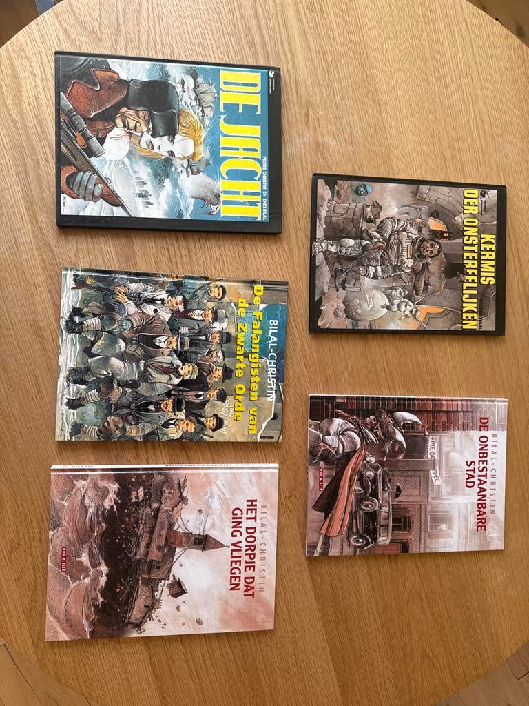 Enki Bilal stripboeken - Hardcovers in goede staat, Boeken, Meerdere stripboeken, Ophalen of Verzenden, Gelezen