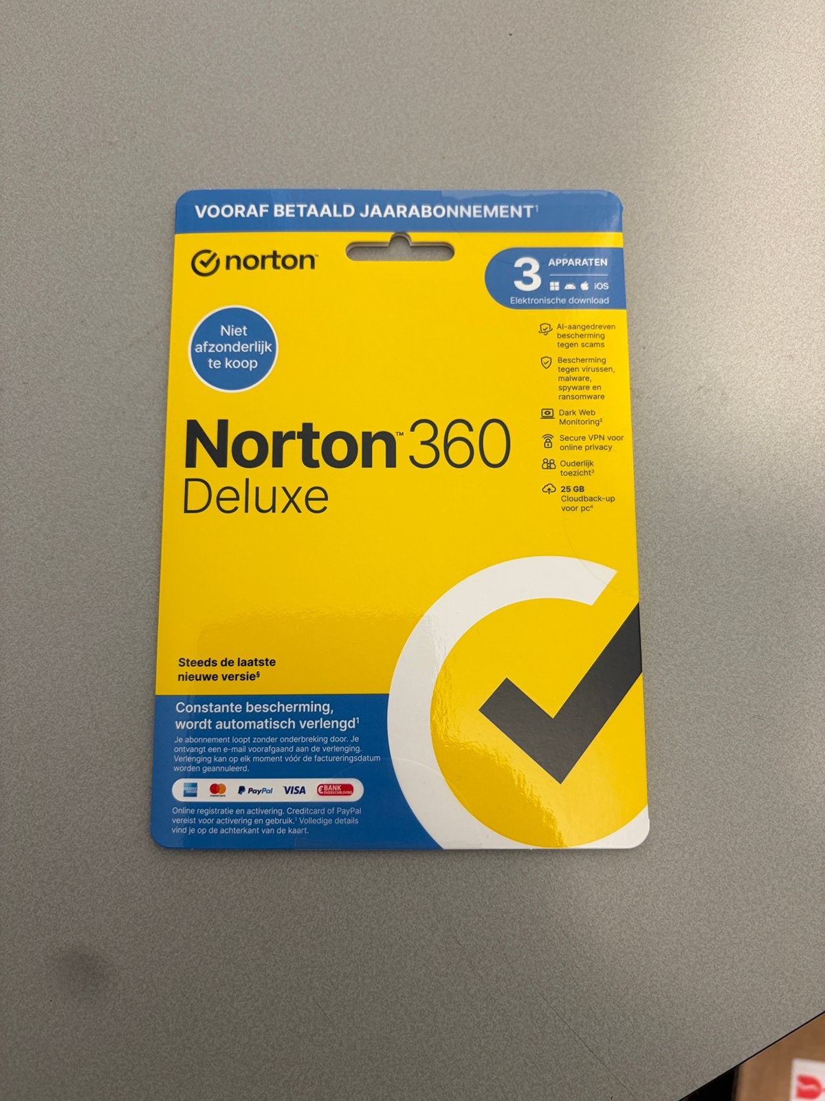 Northon antivirus nieuw in verpakking, Computers en Software, Antivirus- en Beveiligingssoftware, Ophalen of Verzenden, Zo goed als nieuw