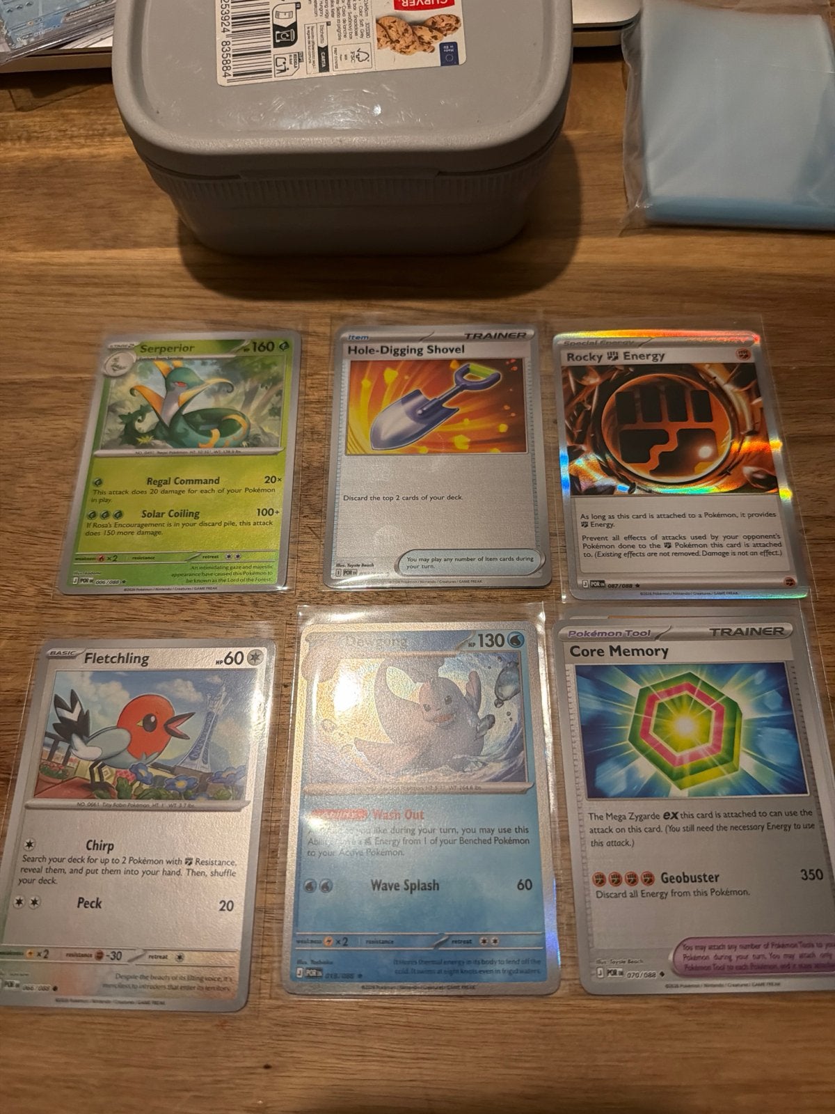 Pokémon Kaarten Set - Serperior, Fletchling, Dewgong, Traine, Ophalen of Verzenden, Zo goed als nieuw