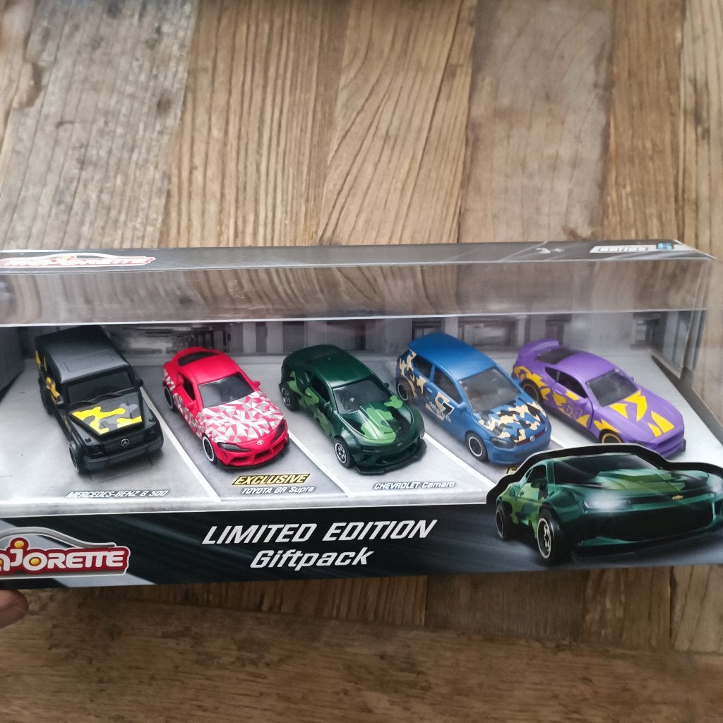 5-Car Set Limited Edition serie 8 Giftpack 1:64 Majorette, Ophalen of Verzenden, Nieuw, Auto
