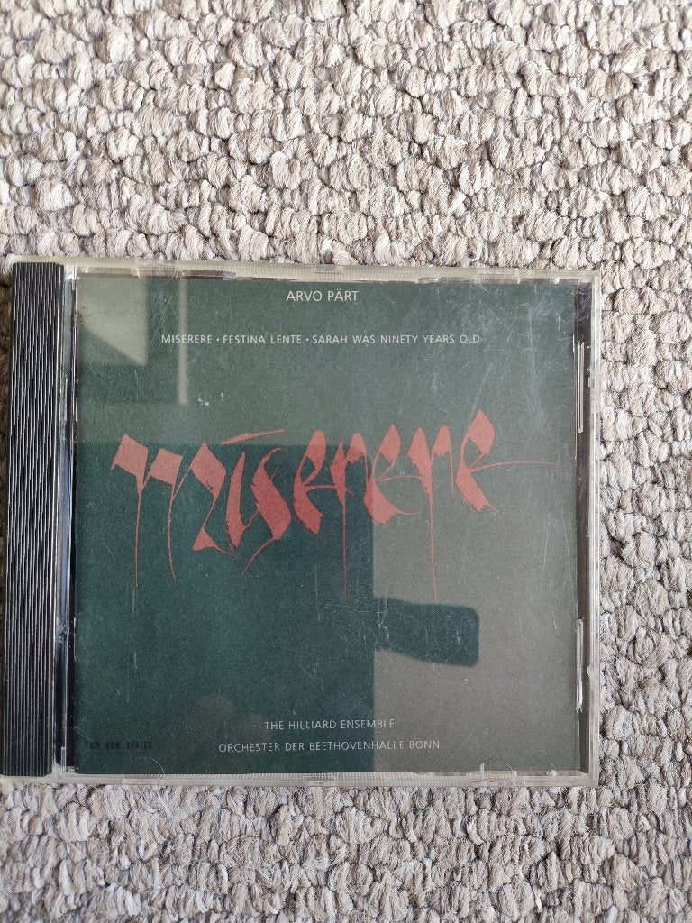 Arvo Pärt Miserere, Ophalen of Verzenden, Zo goed als nieuw