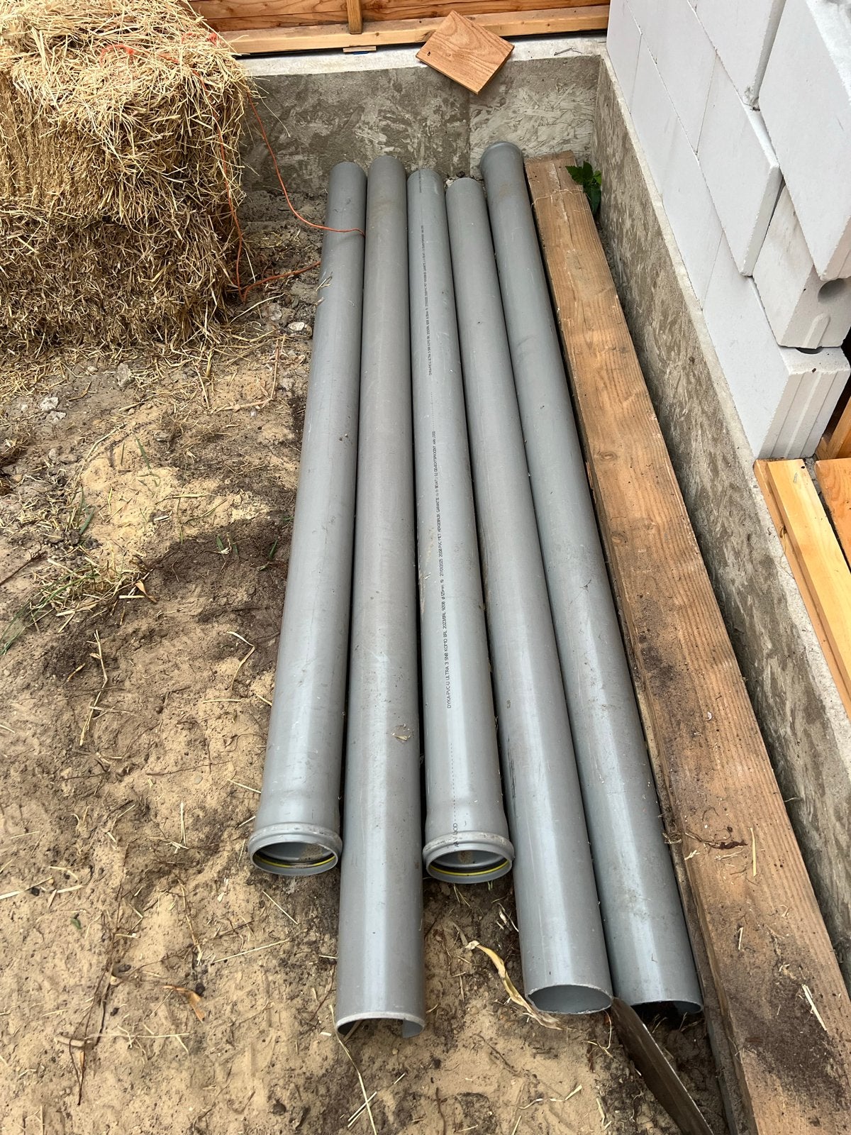 Rioolbuizen PVC diverse lengtes 125mm omtrek, Ophalen, Afvoer, Gebruikt, Pvc