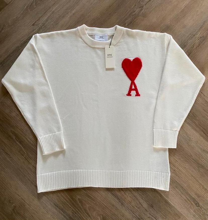 Ami Paris sweater, Kleding | Heren, Truien en Vesten, Ophalen of Verzenden, Nieuw, Maat 48/50 (M), Wit