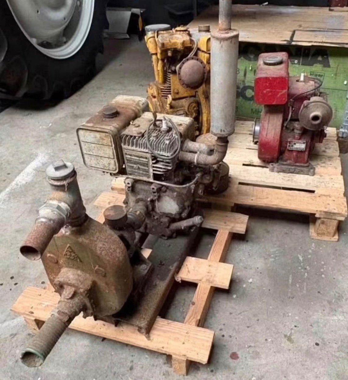 Stationere motoren, 3 stuks, Ophalen, Gebruikt, Overige typen