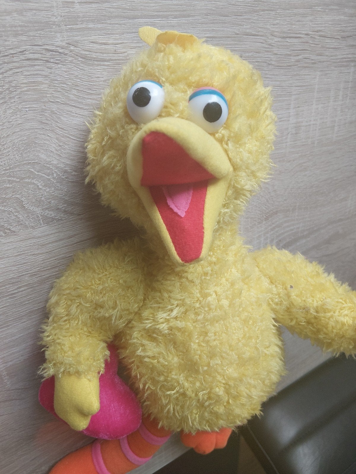 Pino pluche Knuffel - Sesamstraat nieuw, Overige merken, Overige typen, Ophalen of Verzenden, Zo goed als nieuw