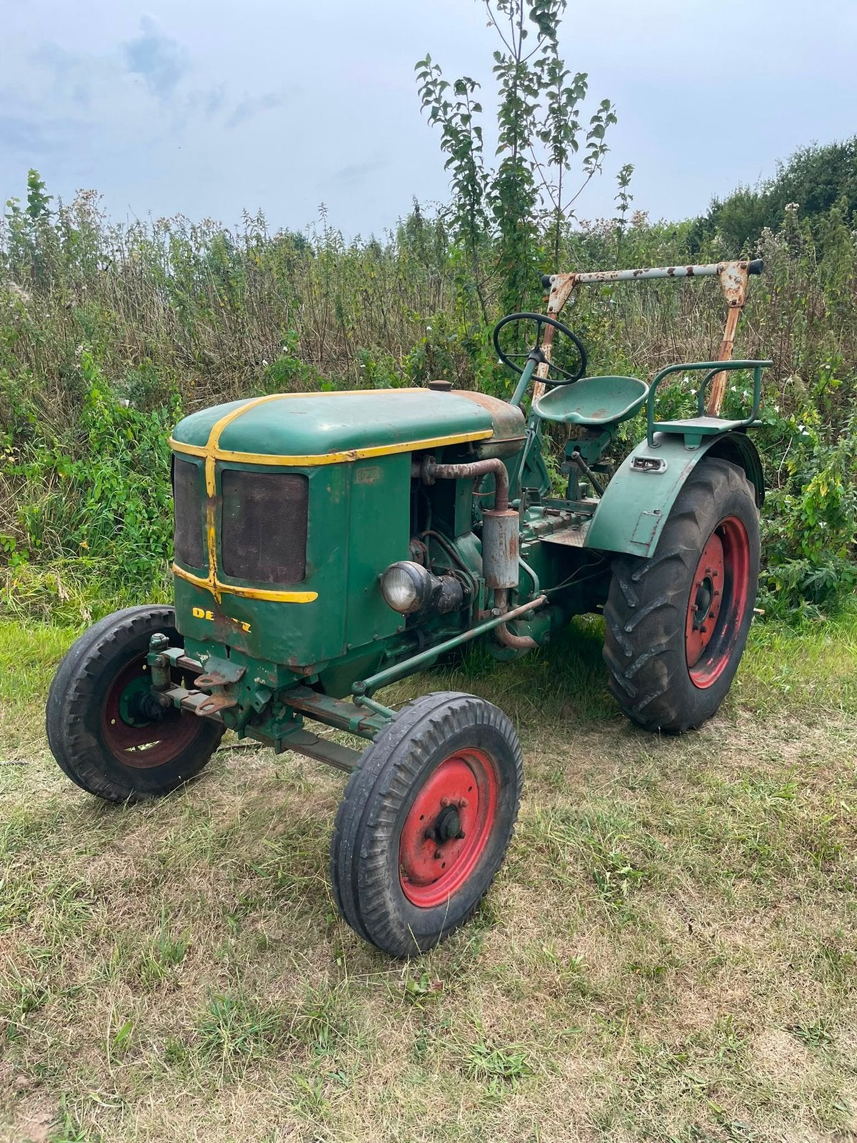 Deutz stompkop F2L514 oldtimer tractor, Ophalen