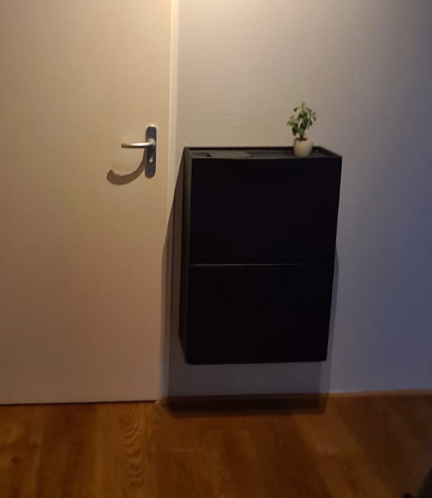 Schoenenkast / opbergen IKEA zwart, Ophalen, Zo goed als nieuw