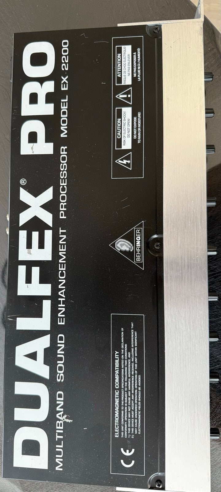 Behringer DUALFEX PRO EX 2200 Multiband Sound Enhancer, Muziek en Instrumenten, Effecten, Ophalen of Verzenden, Gebruikt, Overige typen