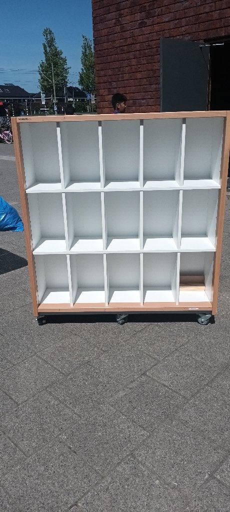 Boekenkast schoolbieb, Ophalen, Gebruikt, 100 tot 150 cm, 100 tot 150 cm