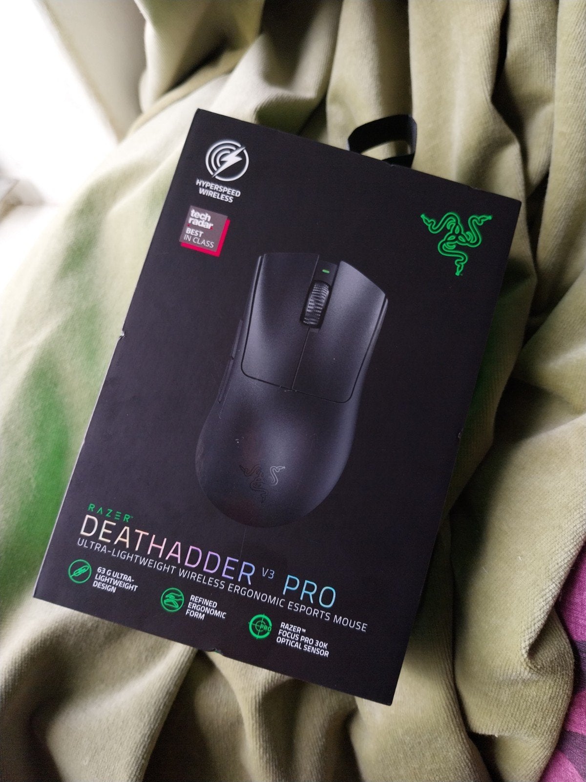Razer DeathAdder V3 Pro Draadloze Gaming Muis, Computers en Software, Rechtshandig, Muis, Nieuw, Ergonomisch