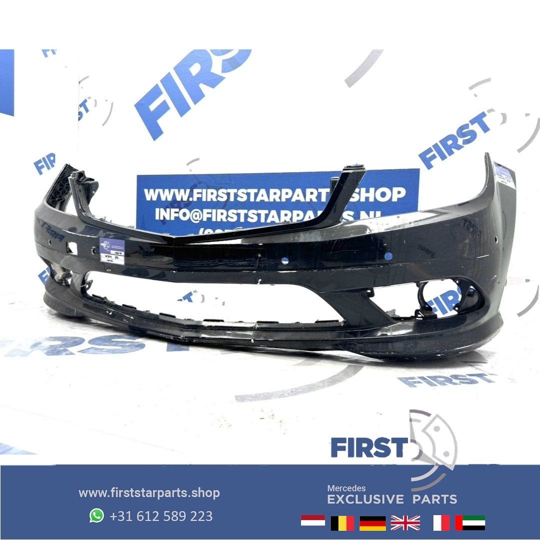 W204 AMG voorbumper PDC A2048853725 zwart wit grijs 2007-201, Gebruikt, -, Voor, Ophalen of Verzenden