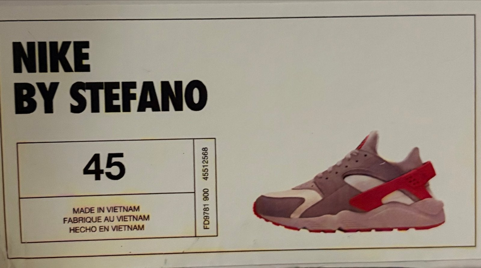 Nike By Stefano Huarache sneakers - Maat 45, Ophalen of Verzenden, Nieuw, Overige kleuren, Sneakers of Gympen