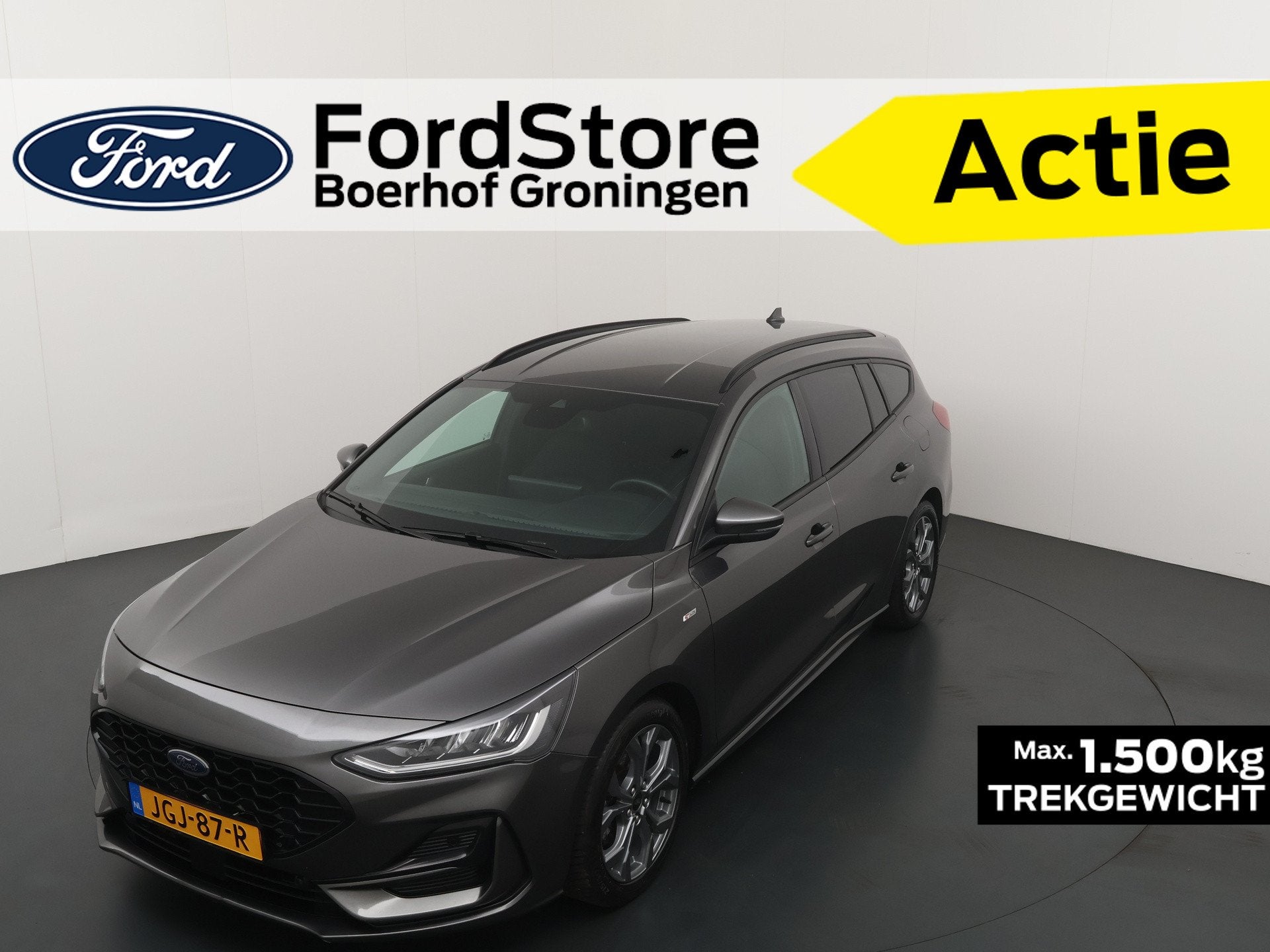 Ford FOCUS Wagon Ecoboost Hybrid 125 pk ST-line AUTOMAAT | W, Auto's, Ford, 12 maanden, Gebruikt, Hybride Elektrisch/Benzine, 3 cilinders