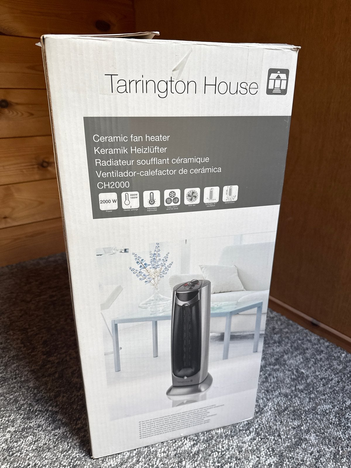Tarrington House Keramische Radiator met Ventilator CH2000, 30 tot 80 cm, Radiator, Nieuw, Minder dan 60 cm