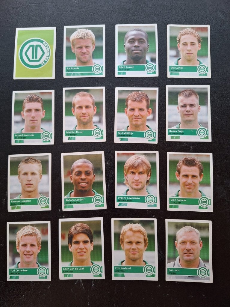 Complete set stickers FC Groningen 2005/06, Ophalen of Verzenden, Zo goed als nieuw, Overige binnenlandse clubs, Poster, Plaatje of Sticker